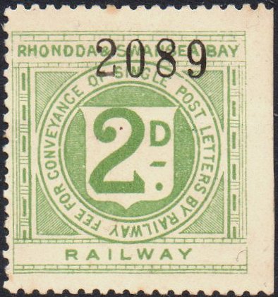 Railway Letter Stamps Rhondda & Swansea Bay Railway